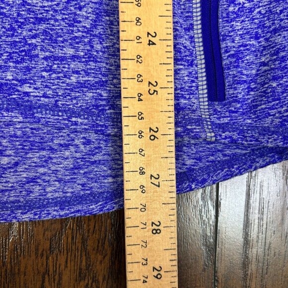 Athleta Running Wild 3.0 Half-Zip Pullover Small Heather Purple Long Sleeve - Picture 10 of 12